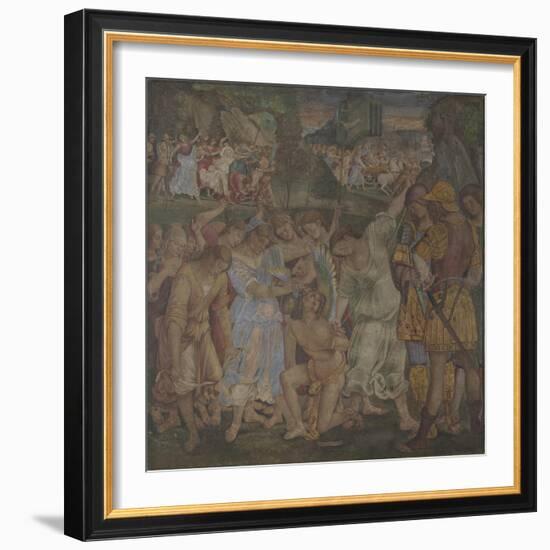 The Triumph of Chastity: Love Disarmed and Bound, 1509-Luca Signorelli-Framed Giclee Print