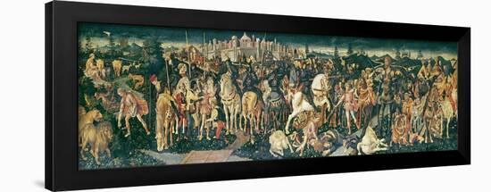 The Triumph of David and Saul, c.1445-55-Francesco Di Stefano Pesellino-Framed Giclee Print