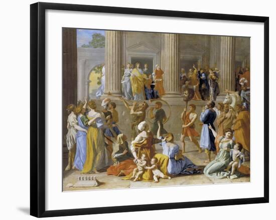 The Triumph of David, C.1631-3-Nicolas Poussin-Framed Giclee Print