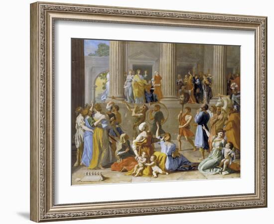 The Triumph of David, C.1631-3-Nicolas Poussin-Framed Giclee Print