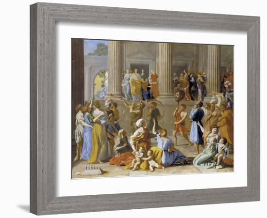 The Triumph of David, C.1631-3-Nicolas Poussin-Framed Giclee Print