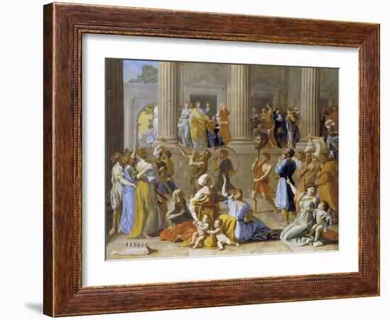 The Triumph of David, C.1631-3-Nicolas Poussin-Framed Giclee Print