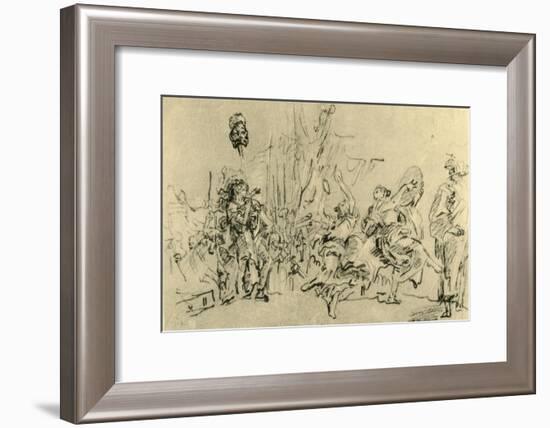 'The Triumph of David', c1759, (1928)-Giovanni Domenico Tiepolo-Framed Giclee Print