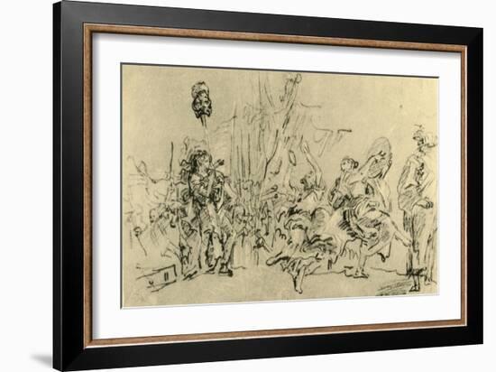 'The Triumph of David', c1759, (1928)-Giovanni Domenico Tiepolo-Framed Giclee Print