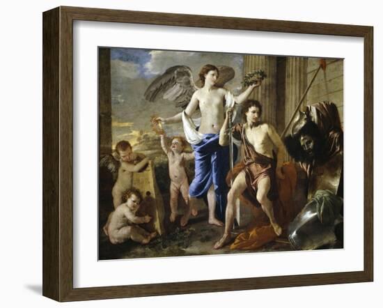 The Triumph of David, Ca. 1630-Nicolas Poussin-Framed Giclee Print