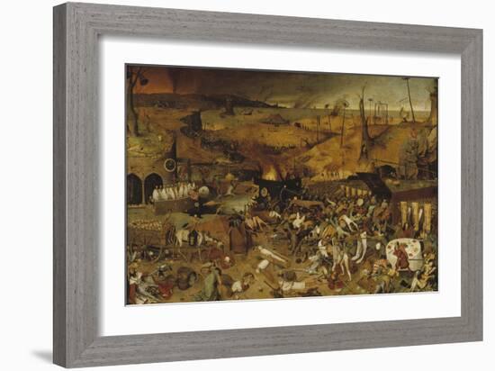 The Triumph of Death, Ca 1562-1563-Pieter Bruegel the Elder-Framed Giclee Print