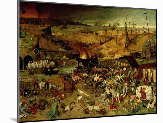 The Triumph of Death, circa 1562-Pieter Bruegel the Elder-Mounted Giclee Print