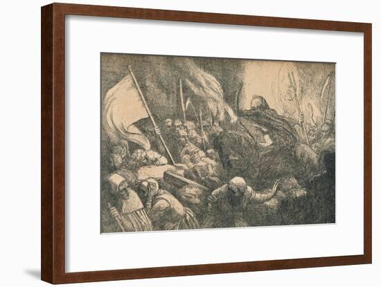 'The Triumph of Death, The Proclamation', c1885-Alphonse Legros-Framed Giclee Print
