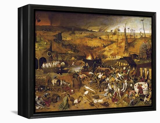 The Triumph of Death-Pieter Bruegel the Elder-Framed Stretched Canvas