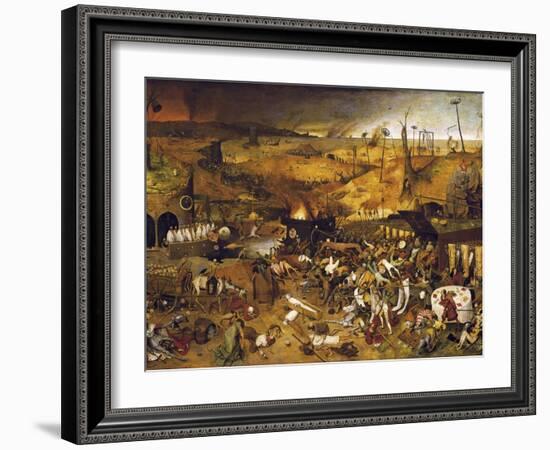 The Triumph of Death-Pieter Bruegel the Elder-Framed Art Print