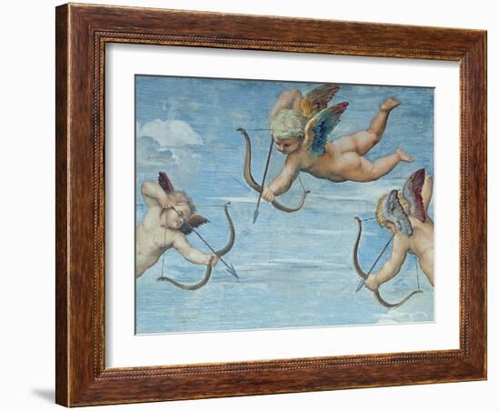 The Triumph of Galatea, 1512-14 (Detail)-Raphael-Framed Giclee Print