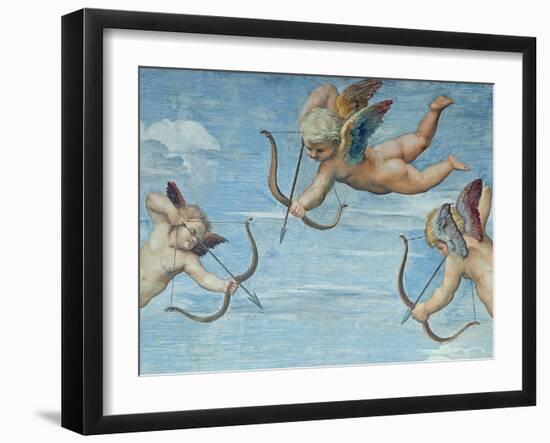 The Triumph of Galatea, 1512-14 (Detail)-Raphael-Framed Giclee Print