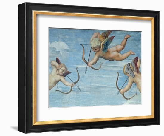 The Triumph of Galatea, 1512-14 (Detail)-Raphael-Framed Premium Giclee Print