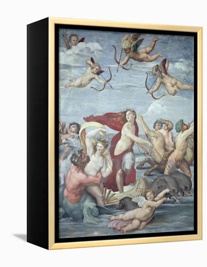 The Triumph of Galatea, 1512-14-Raphael-Framed Premier Image Canvas