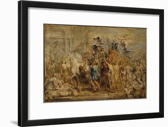 The Triumph of Henry IV, c.1630-Peter Paul Rubens-Framed Giclee Print