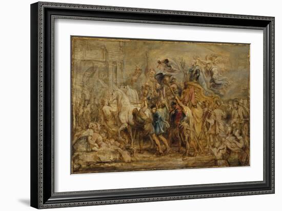 The Triumph of Henry IV, c.1630-Peter Paul Rubens-Framed Giclee Print