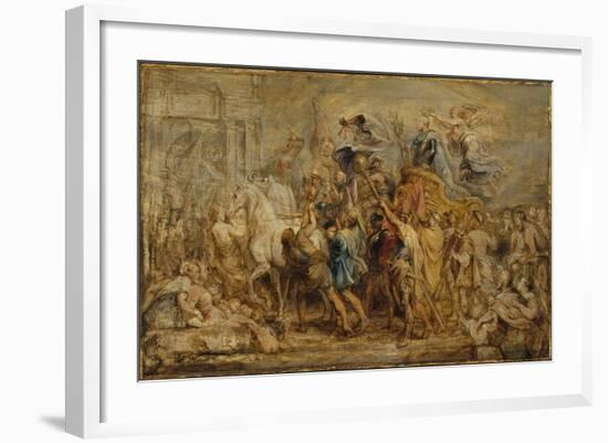 The Triumph of Henry IV, c.1630-Peter Paul Rubens-Framed Giclee Print