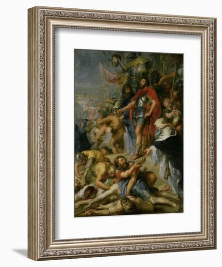 The Triumph of Judas Maccabeus, 1635-Peter Paul Rubens-Framed Giclee Print