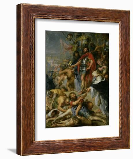 The Triumph of Judas Maccabeus, 1635-Peter Paul Rubens-Framed Giclee Print