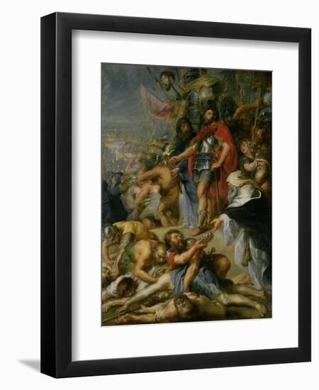 The Triumph of Judas Maccabeus, 1635-Peter Paul Rubens-Framed Giclee Print