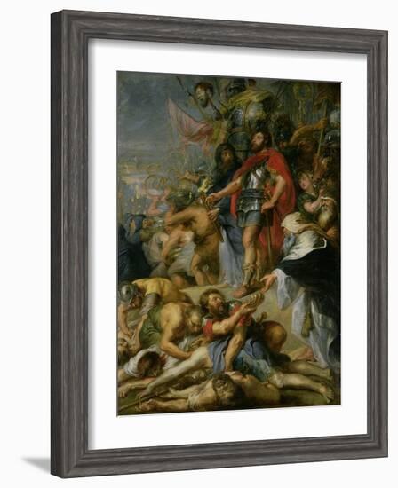 The Triumph of Judas Maccabeus, 1635-Peter Paul Rubens-Framed Giclee Print