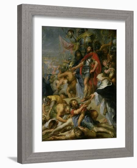 The Triumph of Judas Maccabeus, 1635-Peter Paul Rubens-Framed Giclee Print