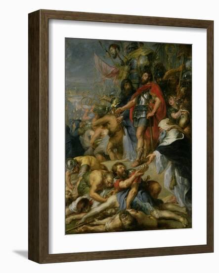 The Triumph of Judas Maccabeus, 1635-Peter Paul Rubens-Framed Giclee Print