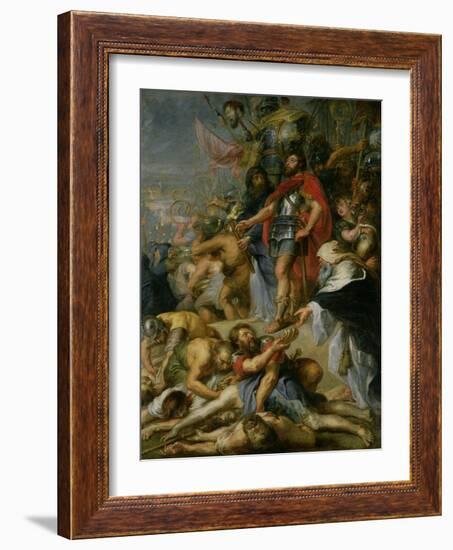 The Triumph of Judas Maccabeus, 1635-Peter Paul Rubens-Framed Giclee Print