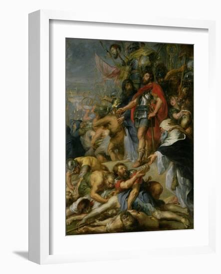 The Triumph of Judas Maccabeus, 1635-Peter Paul Rubens-Framed Giclee Print