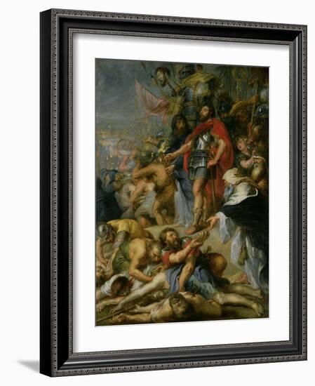 The Triumph of Judas Maccabeus, 1635-Peter Paul Rubens-Framed Giclee Print