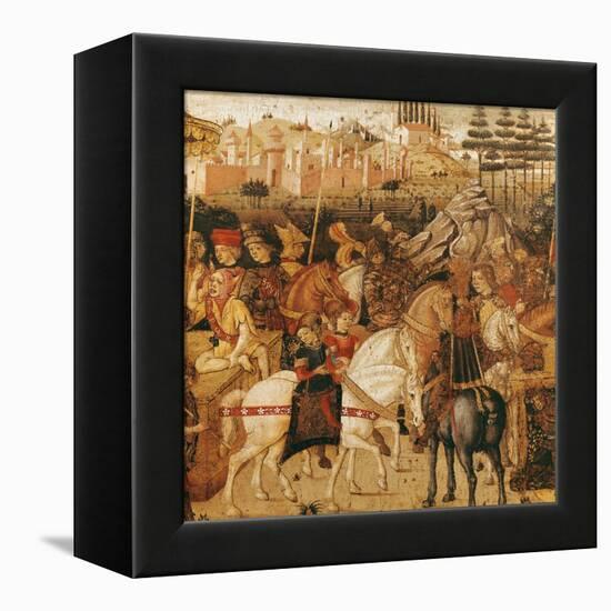 The Triumph of Julius Caesar-Paolo Uccello-Framed Premier Image Canvas