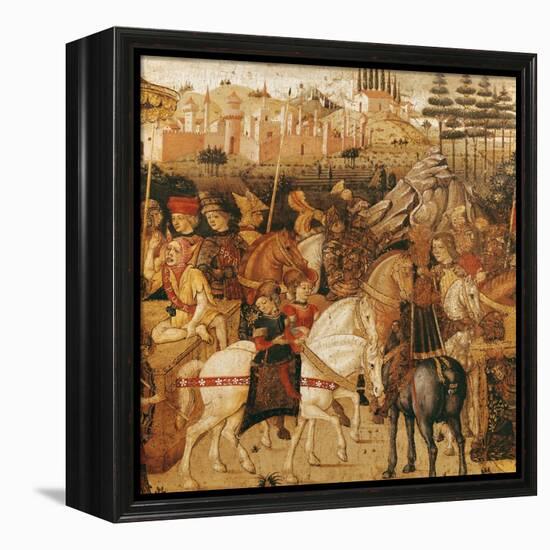 The Triumph of Julius Caesar-Paolo Uccello-Framed Premier Image Canvas