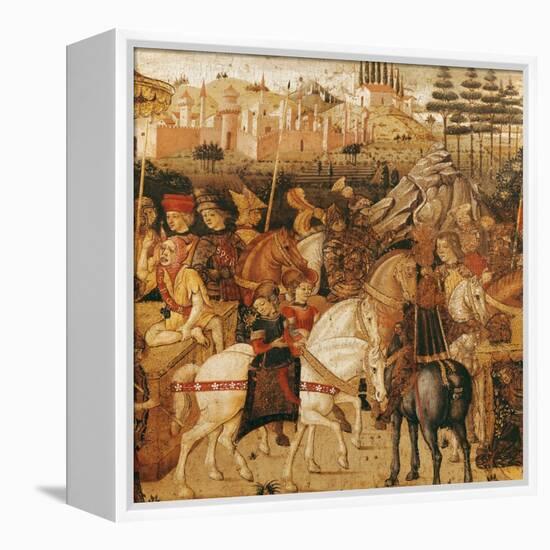 The Triumph of Julius Caesar-Paolo Uccello-Framed Premier Image Canvas