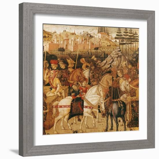 The Triumph of Julius Caesar-Paolo Uccello-Framed Giclee Print