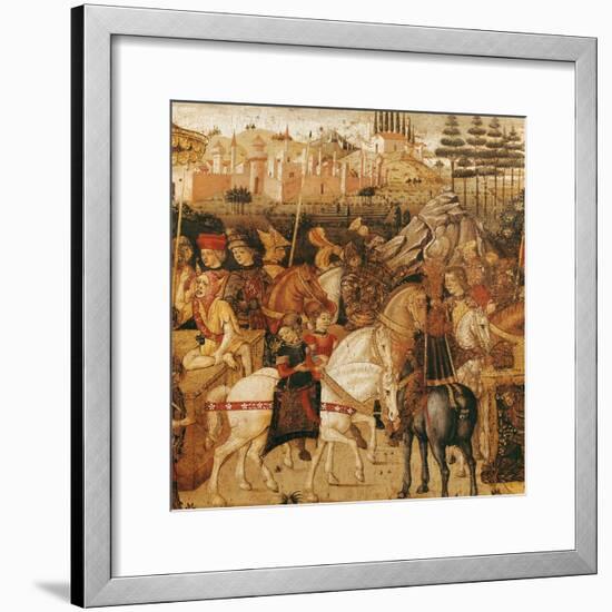 The Triumph of Julius Caesar-Paolo Uccello-Framed Giclee Print