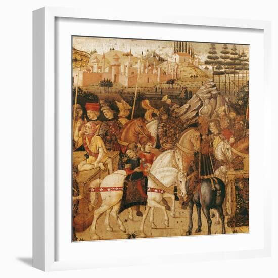 The Triumph of Julius Caesar-Paolo Uccello-Framed Giclee Print