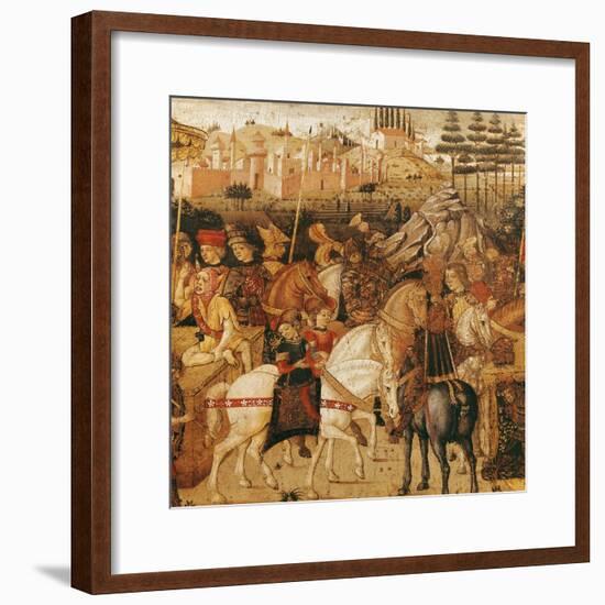 The Triumph of Julius Caesar-Paolo Uccello-Framed Giclee Print