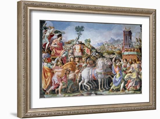 The Triumph of Marcus Furius Camillus-Francesco Salviati-Framed Giclee Print