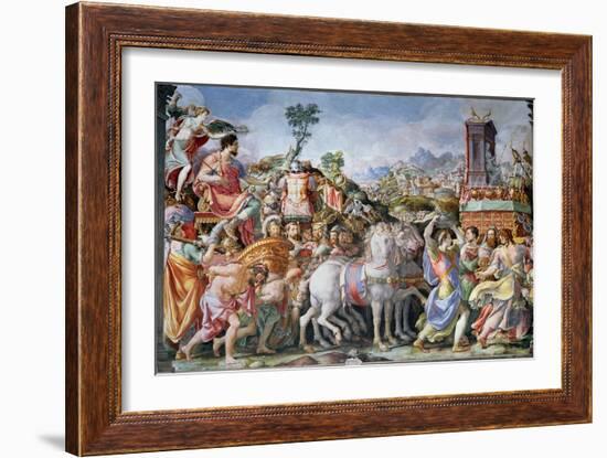 The Triumph of Marcus Furius Camillus-Francesco Salviati-Framed Giclee Print