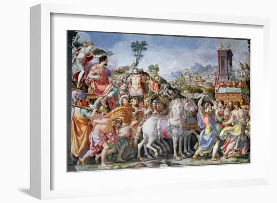 The Triumph of Marcus Furius Camillus-Francesco Salviati-Framed Giclee Print