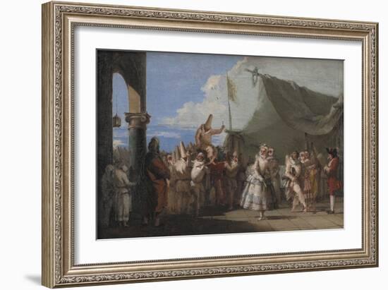 The Triumph of Pulcinella, 1753-54-Giovanni Battista Tiepolo-Framed Giclee Print