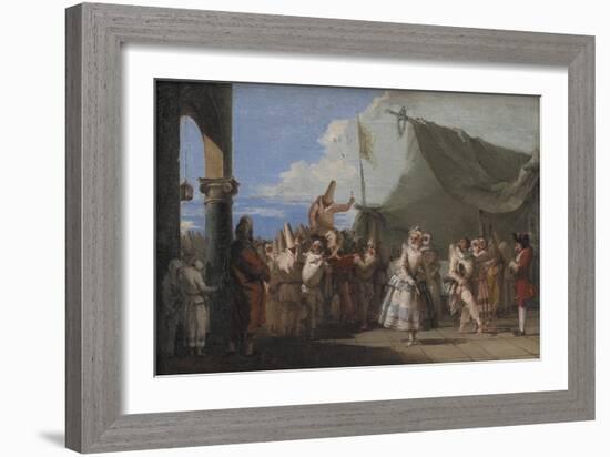 The Triumph of Pulcinella, 1753-54-Giovanni Battista Tiepolo-Framed Giclee Print