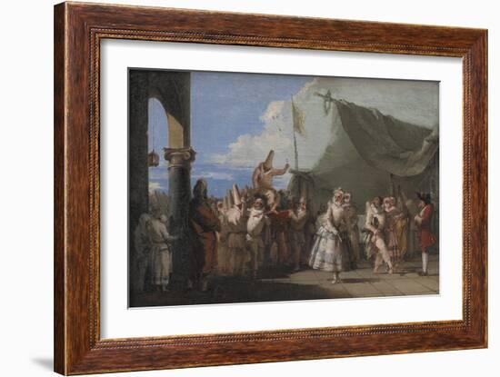 The Triumph of Pulcinella, 1753-54-Giovanni Battista Tiepolo-Framed Giclee Print