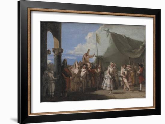 The Triumph of Pulcinella, 1753-54-Giovanni Battista Tiepolo-Framed Giclee Print