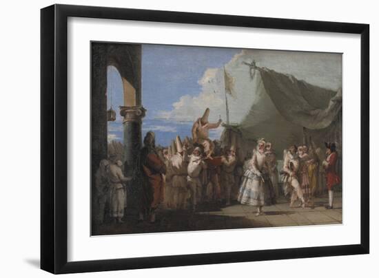 The Triumph of Pulcinella, 1753-54-Giovanni Battista Tiepolo-Framed Giclee Print