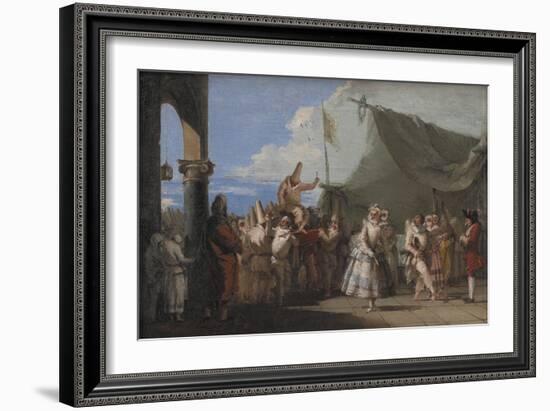 The Triumph of Pulcinella, 1753-54-Giovanni Battista Tiepolo-Framed Giclee Print