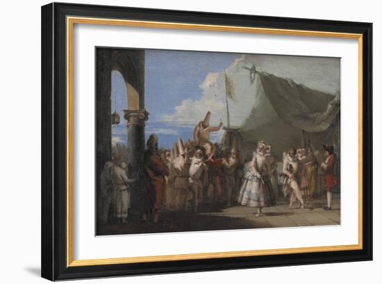 The Triumph of Pulcinella, 1753-54-Giovanni Battista Tiepolo-Framed Giclee Print