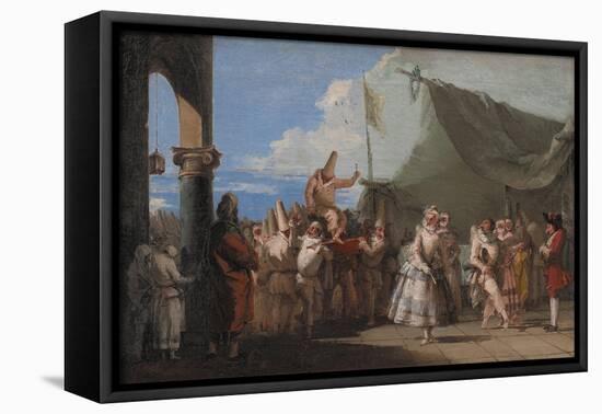 The Triumph of Pulcinella, 1760-1770-Giandomenico Tiepolo-Framed Premier Image Canvas