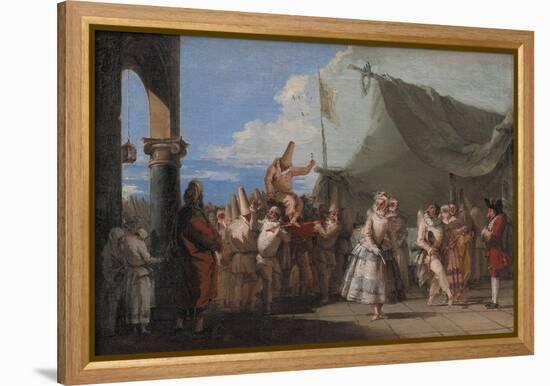 The Triumph of Pulcinella, 1760-1770-Giandomenico Tiepolo-Framed Premier Image Canvas