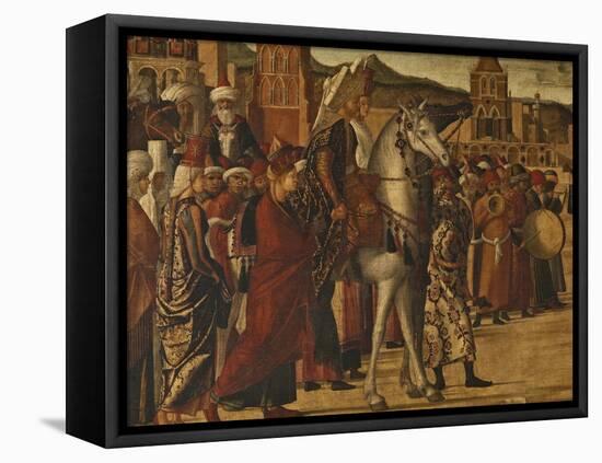 The Triumph of St George-Vittore Carpaccio-Framed Premier Image Canvas